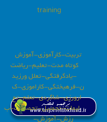 training به فارسی